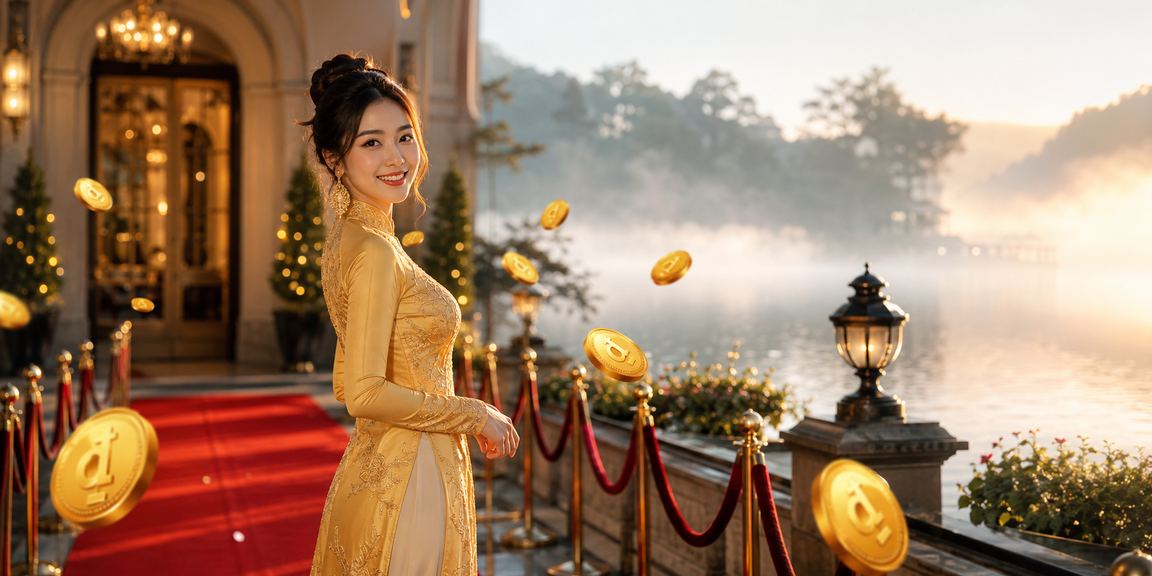 Người dùng tại Đà Lạt nhận hoàn tiền cược trong không gian truyền thống mặc áo dài